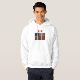 Sudadera Unisex USA American Flag Retro