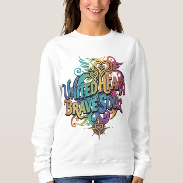Sudadera United Hearts Brave Souls (Anverso)