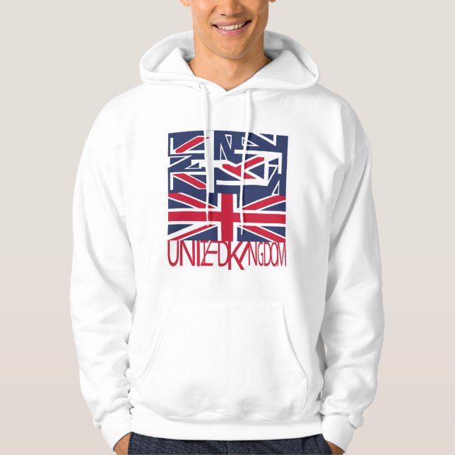 Sudadera United Kingdom UK flag BY MASANSER PIXELAT (Anverso)