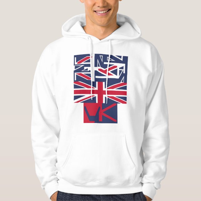 Sudadera United Kingdom UK flag BY MASANSER PIXELAT (Anverso)