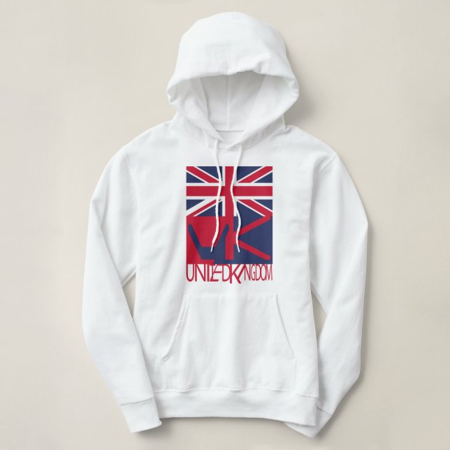 Sudadera United Kingdom UK flag BY MASANSER PIXELAT (Diseño del anverso)