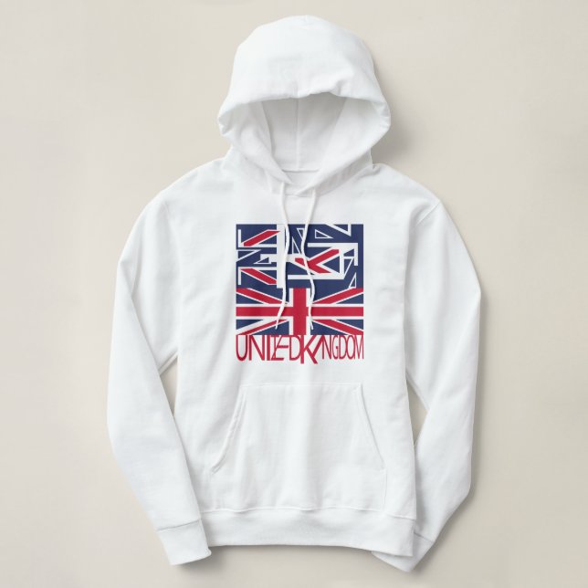 Sudadera United Kingdom UK flag BY MASANSER PIXELAT (Diseño del anverso)