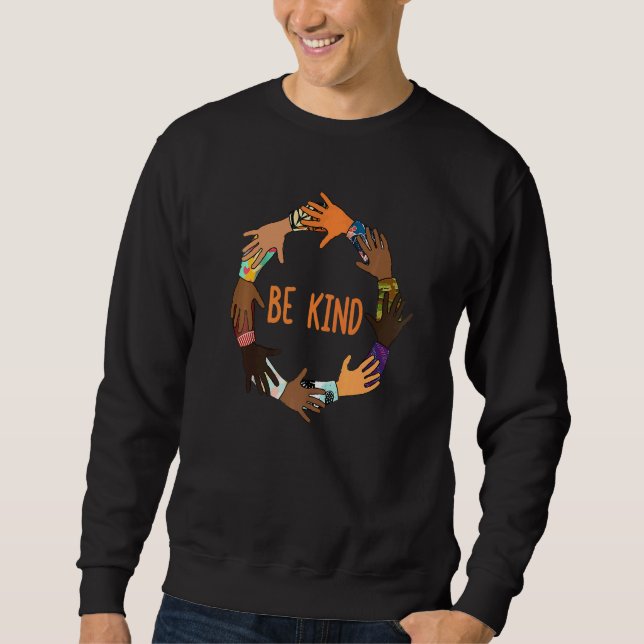 Sudadera Unity Day  Orange Kids Be Kind  Women Be Kind ASL  (Anverso)