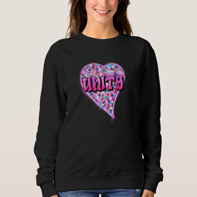 Sudadera Unity Heart Graphic Design for Valentine's Day Lov (Anverso)