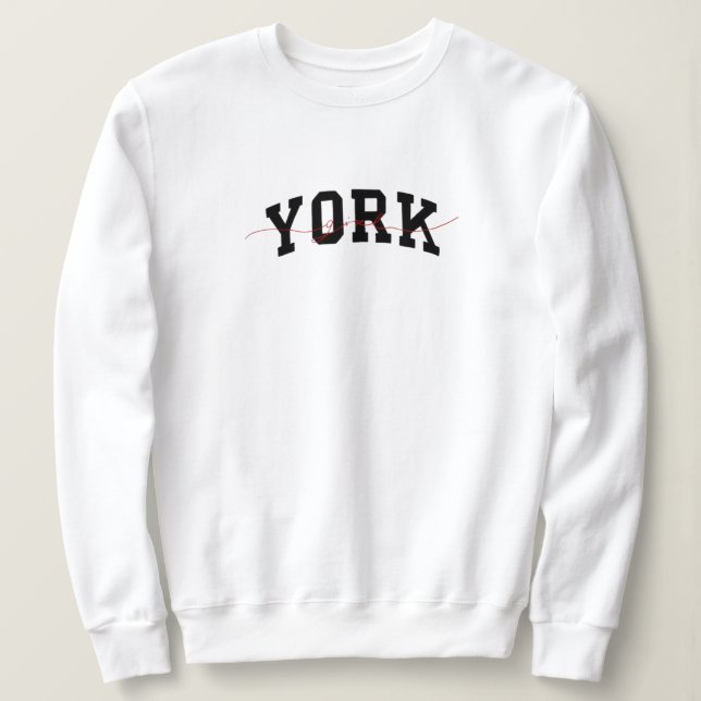 Sudadera Universidad chica de York  (Anverso del diseño)