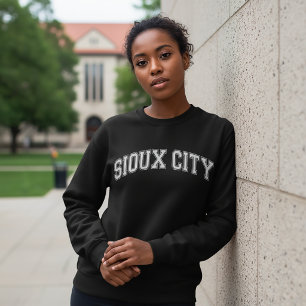 Sudadera Universidad de SIOUX CITY al estilo de la universi