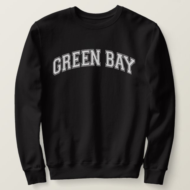 Sudadera Universidad estilo Universidad de la BAHÍA VERDE (Anverso del diseño)