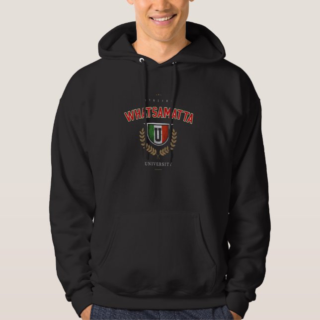 Sudadera Universidad Italiana Whatsamatta U Italia Funny Pu (Anverso)