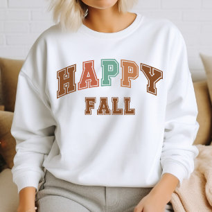 Sudadera Universitaria de Moda Otoñal Feliz