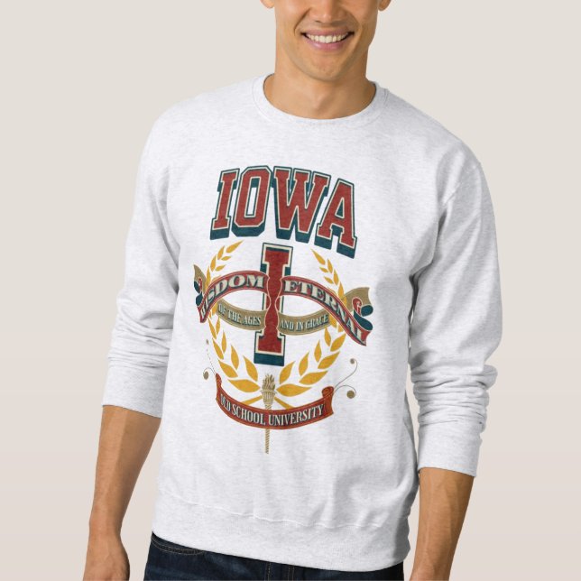 Sudadera University of Iowa varsity letter I (Anverso)