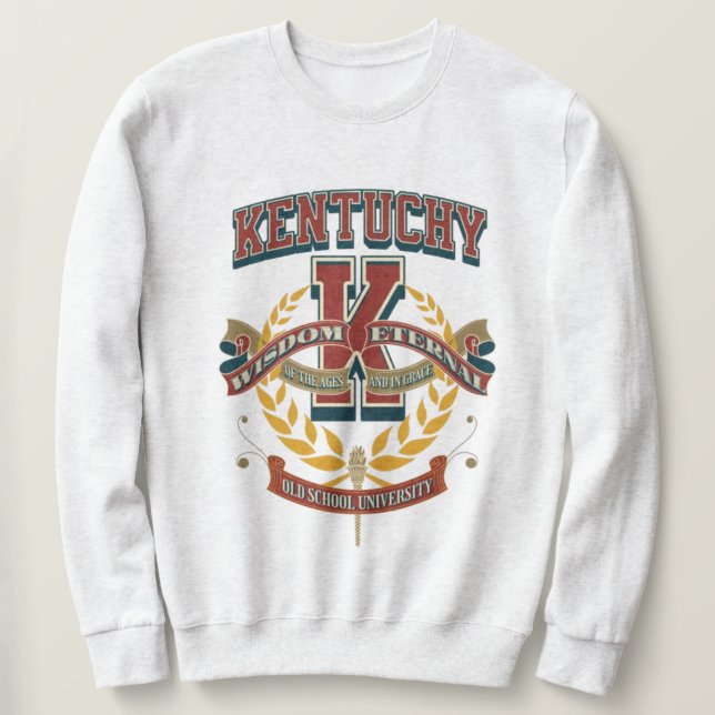 Sudadera University of Kentucky varsity letter K (Anverso del diseño)