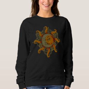 Sudadera Universo Estético Bohemio Boho Sol Luna Astrolog