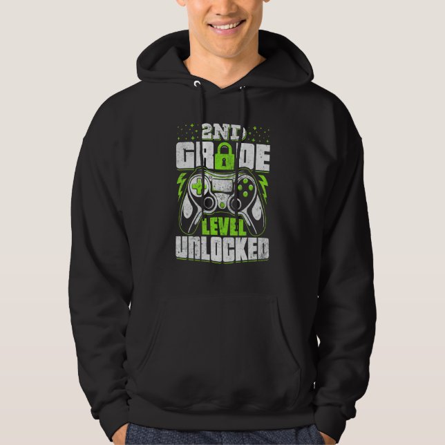 Sudadera Unlocked 2nd Grade Back To School Student Teacher  (Anverso)