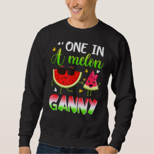 Sudadera Uno En Materia Familiar De Melón De Melón De Agua 