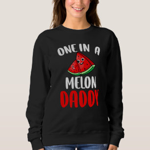 Sudadera Uno En Melón Papi Pareja De Familia De Frutos De A