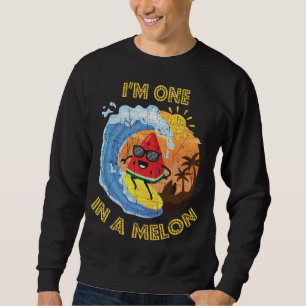 Sudadera Uno En Un Melón Cute Divertido Verano Fruta De La