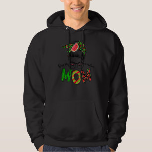 Sudadera Uno En Un Melón Mamá Desordenado Bun Watermelón Ve