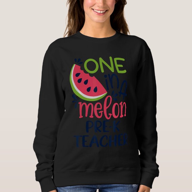 Sudadera Uno En Un Melón Prepara Al Maestro Hola Summer (Anverso)