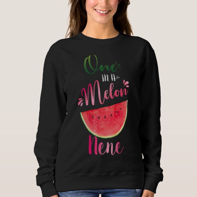 Sudadera Uno En Una Abuela De Verano De Melón Nene (Anverso)