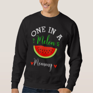 Sudadera Uno En Una Familia De Verano De La Tía De Melón