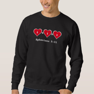 Sudadera UNO + UNO Matrimonio Cristiano Parejas de San Vale
