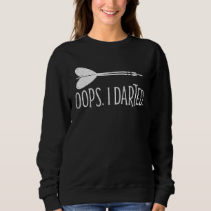 Sudadera Ups Me Disparejé Dardos Lanzando Diana Jugador De