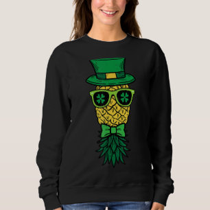 Sudadera Upside Down Pineapple Leprechaun St Patricks Day M