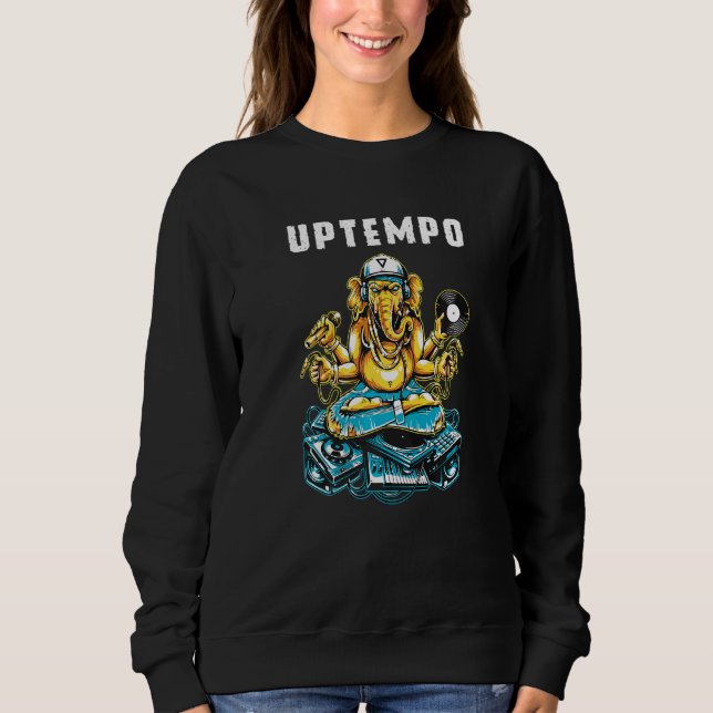 Sudadera Uptempo Dj hace música (Anverso)