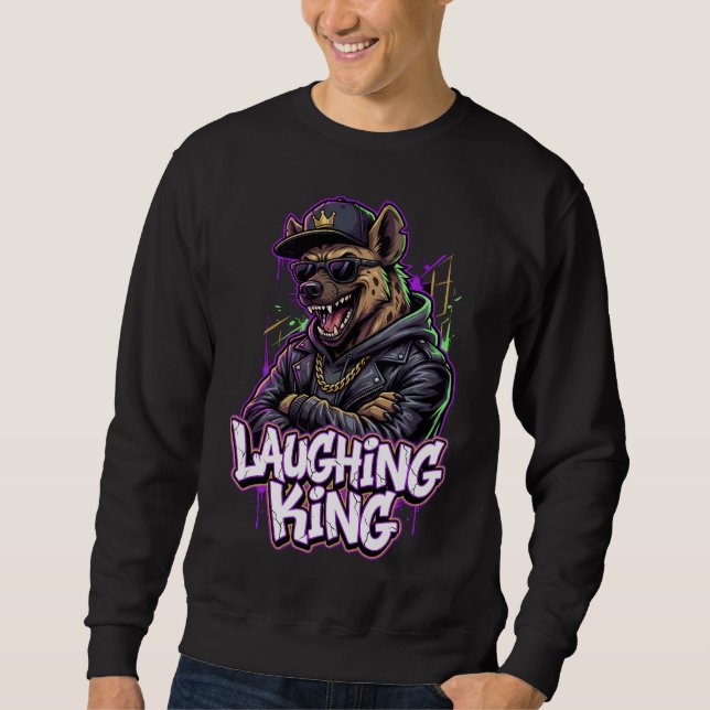 Sudadera Urban Graffiti Hyena Laughing King Wall Art (Anverso)