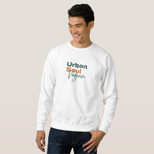 Sudadera Urban Soul Vegan Minimalist Health and Wellness (Anverso completo)
