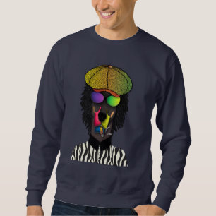 Sudadera urbana de Doberman "Sólo vibraciones geni