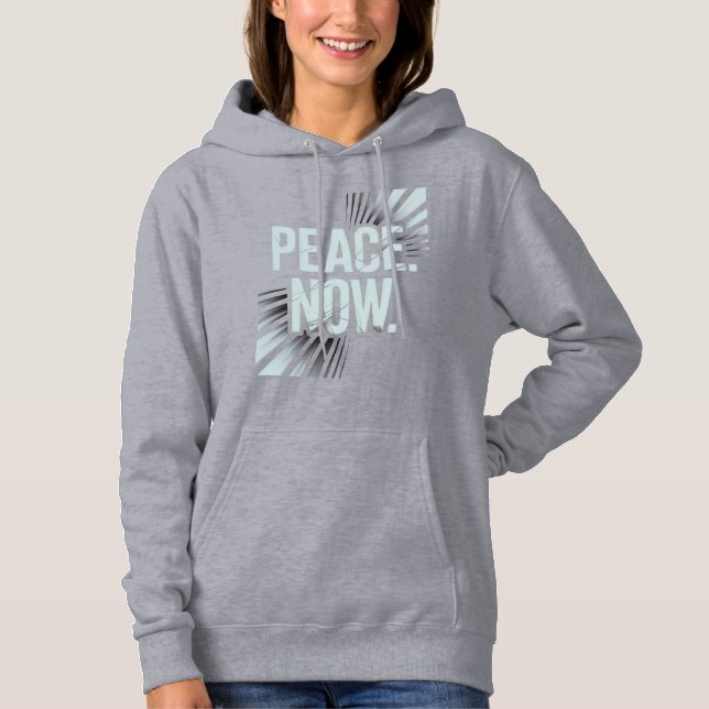 Sudadera Urgente "PAZ. AHORA". Camiseta gráfica (Anverso)