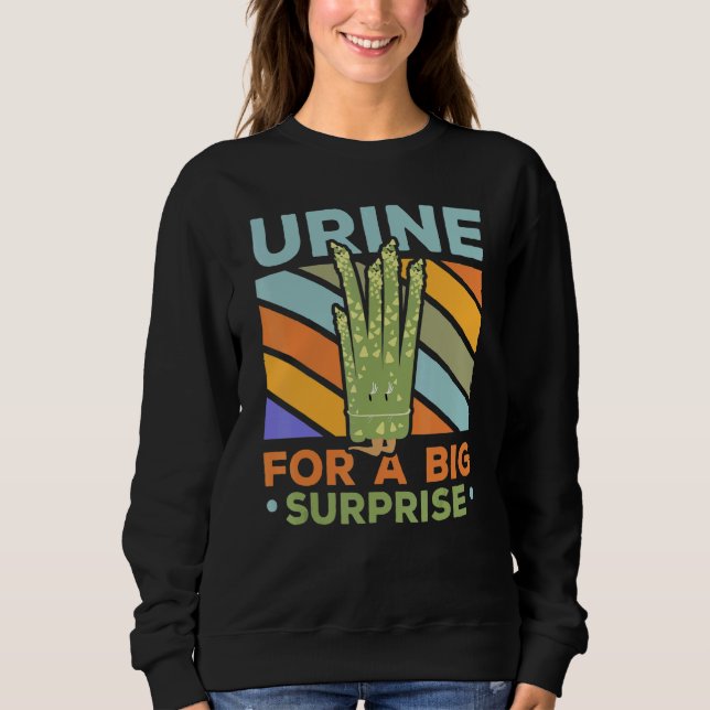 Sudadera Urine For A Big Surprise Asparagus Garden Vegetabl (Anverso)