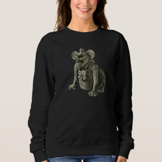 Sudadera Urna de cerámica de perro murciélago zapoteca  