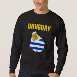 Sudadera Uruguay Uruguayo Mapa de Uruguay Bandera de Urugua