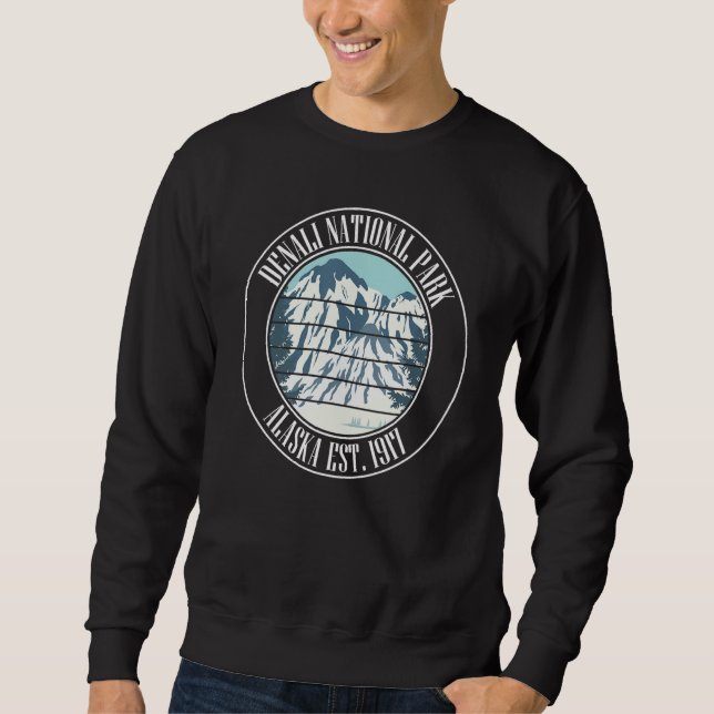 Sudadera Us Alaska Mountains Vintage Denali National Park (Anverso)