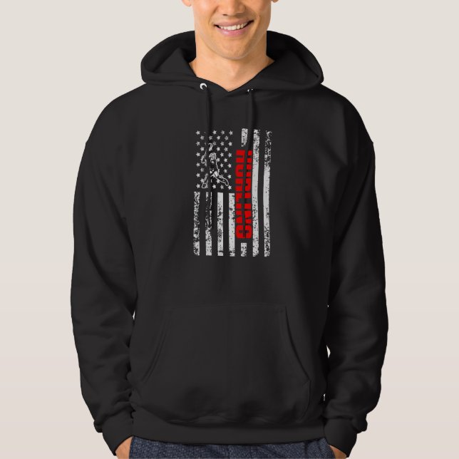 Sudadera US American Flag Sports Patriotic Hurling Premium (Anverso)