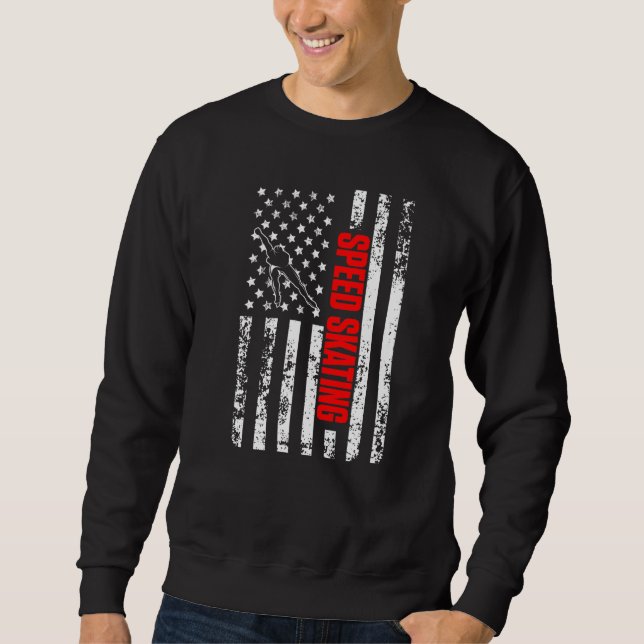 Sudadera US American Flag Winter Sports Patriotic Speed Ska (Anverso)