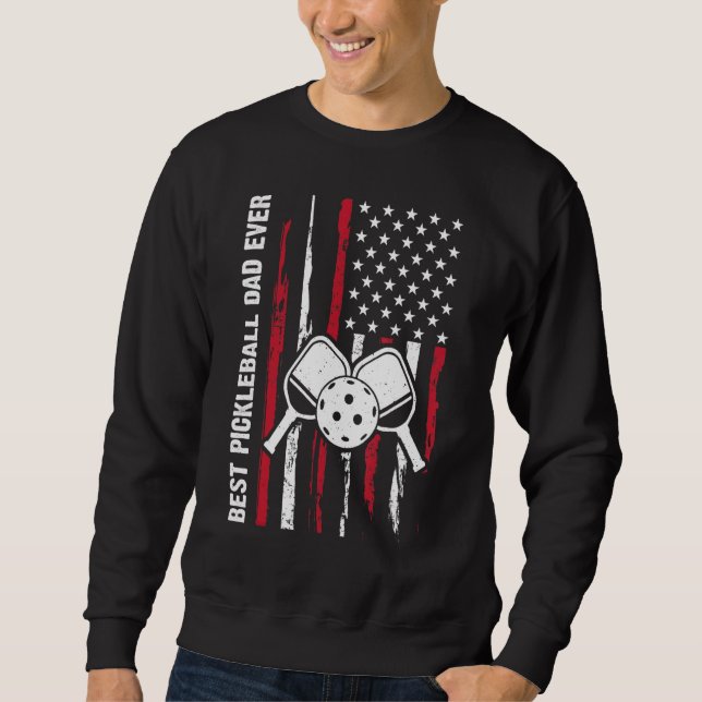 Sudadera US Flag Pickleball Player Paddleball Lover_1 (Anverso)