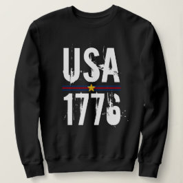 Sudadera USA 1776 Negro