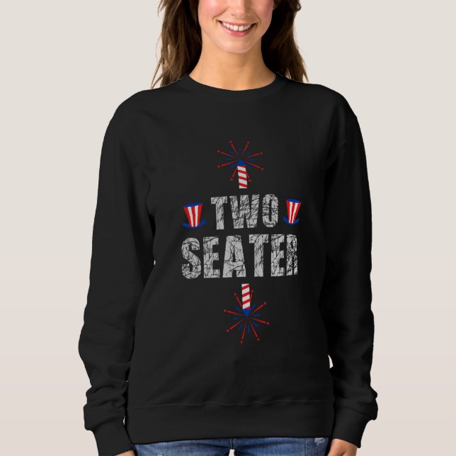 Sudadera USA 4th Of July Party Naughty Adult Two Seater (Anverso)
