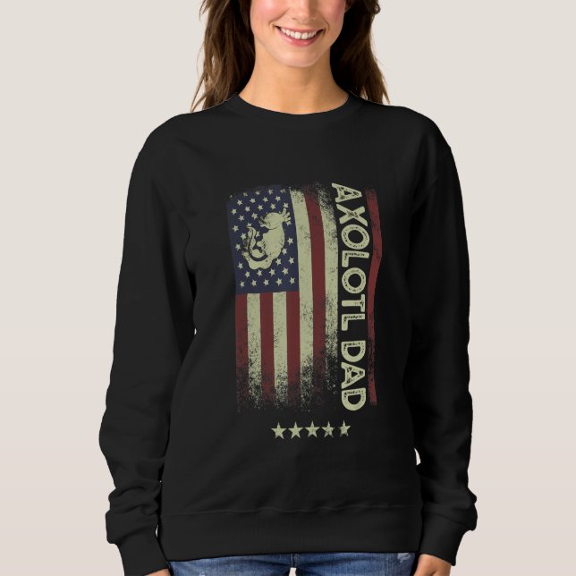 Sudadera USA American Flag  Axolotl Dad 1 (Anverso)