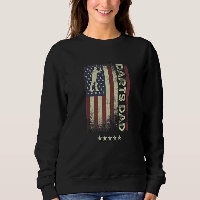Sudadera USA American Flag  Darts Dad  1 (Anverso)