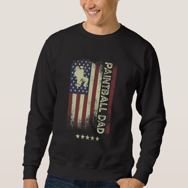 Sudadera USA American Flag  Paintball Dad 1 (Anverso)