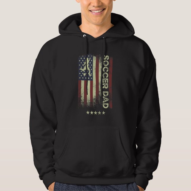 Sudadera USA American Flag  Soccer Dad 1 (Anverso)
