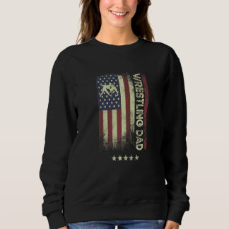Sudadera USA American Flag  Wrestling Dad  1