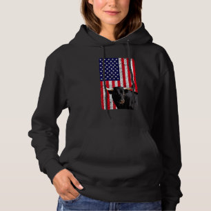 Sudadera Usa Bull Bull Tee Mujeres Americanas valientes
