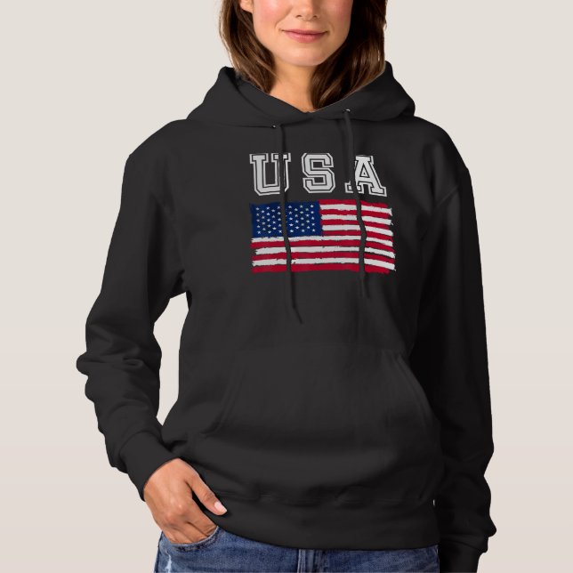 Sudadera USA flag 4th of july us day of independence (Anverso)