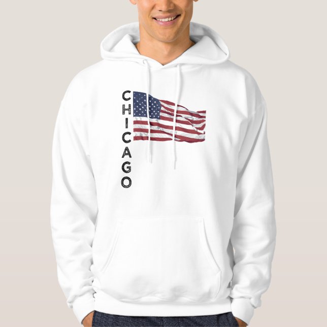 Sudadera USA flag American pride United States patriot (Anverso)