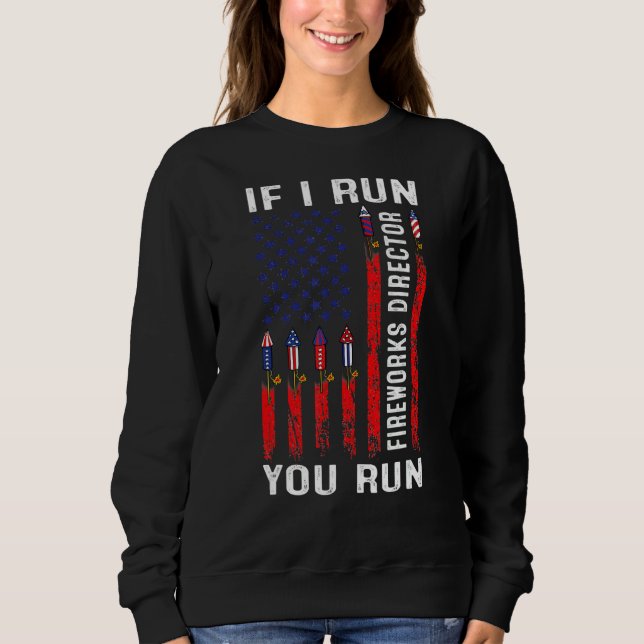 Sudadera Usa Flag Fireworks Director Si Te Ejecuto 4O (Anverso)